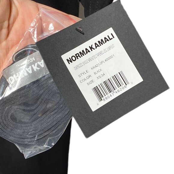 Norma KAMALI SINGLE BREASTED JUMPSUIT BLACK - Picture 11 of 12